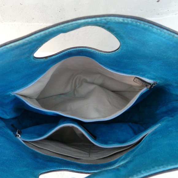 Vintage KATE SPADE black leather tote / handbag - Picture 8 of 9